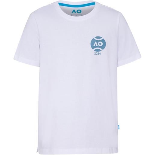Australian Open maglietta per ragazzi Australian Open boys t-shirt tennis ball 2024 - white