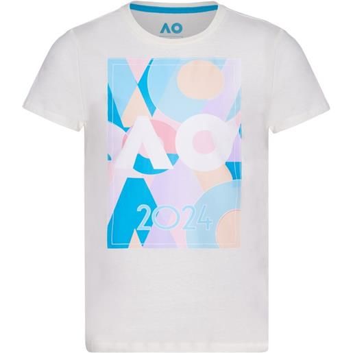 Australian Open maglietta per ragazze Australian Open girls t-shirt mosaic 2024 - cream
