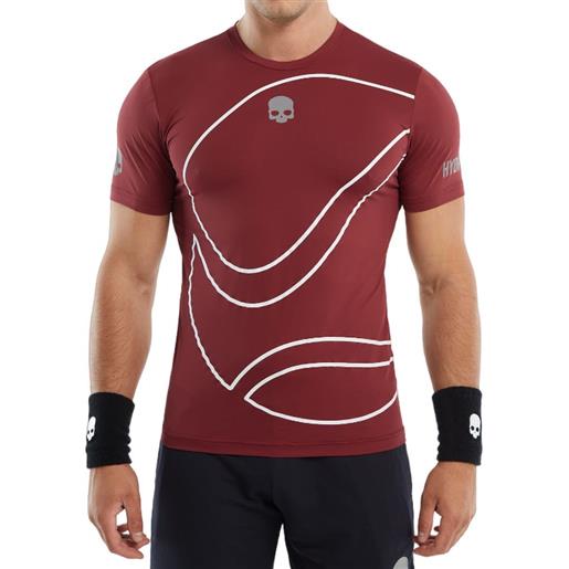 Hydrogen t-shirt da uomo Hydrogen 3d tennis ball tech t-shirt - bordeaux