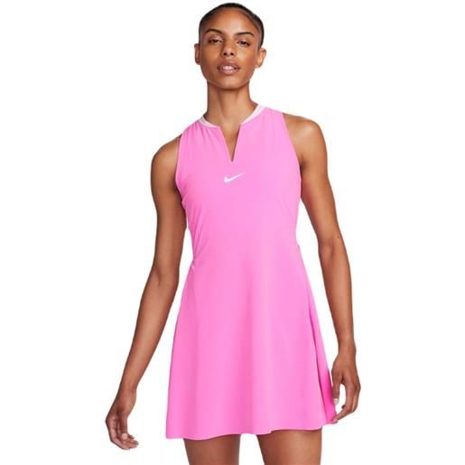 Nike vestito da tennis da donna Nike court dri-fit advantage club dress - playful pink/white
