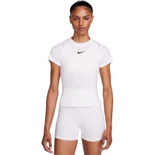 Nike maglietta donna Nike court dri-fit advantage top - white/white/white/black