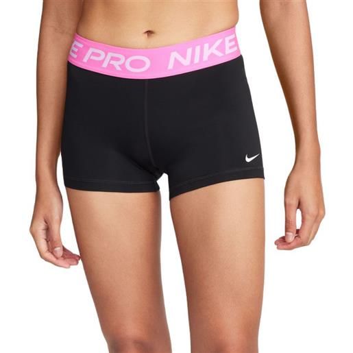 Nike pantaloncini da tennis da donna Nike pro 365 short 3in - black/playful pink/white