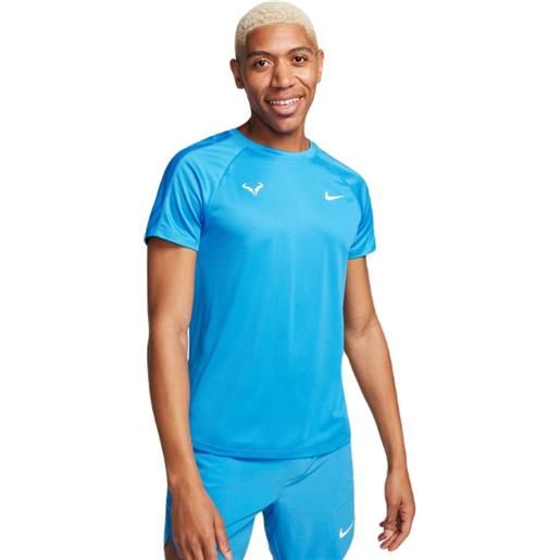 Nike t-shirt da uomo Nike rafa challenger dri-fit tennis top - light photo blue/white