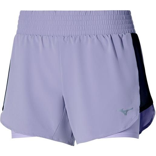 Mizuno pantaloncini da tennis da donna Mizuno 2in1 4.5 short - wisteria/pale lilac