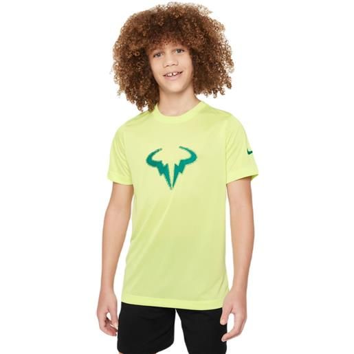 Nike maglietta per ragazzi Nike boys rafa training t-shirt - light lemon twist