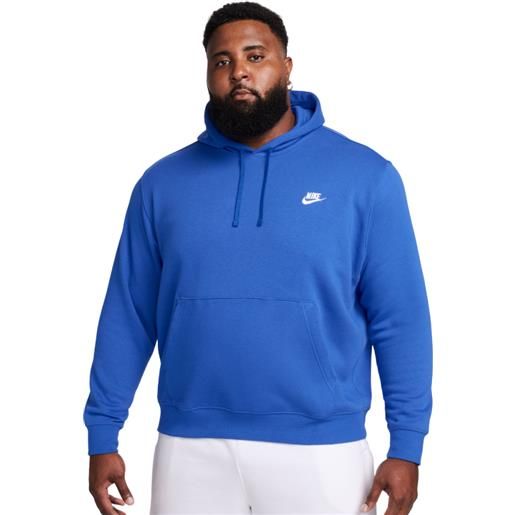 Nike felpa da tennis da uomo Nike sportswear club fleece pullover hoodie - game royal/game royal/white