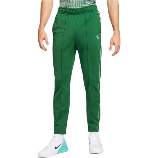 Nike pantaloni da tennis da uomo Nike court heritage suit pant - gorge green/coconut milk