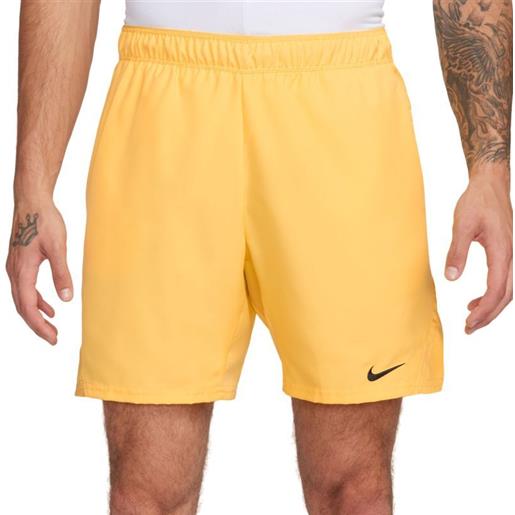 Nike pantaloncini da tennis da uomo Nike court dri-fit victory 7" short - topaz gold/black