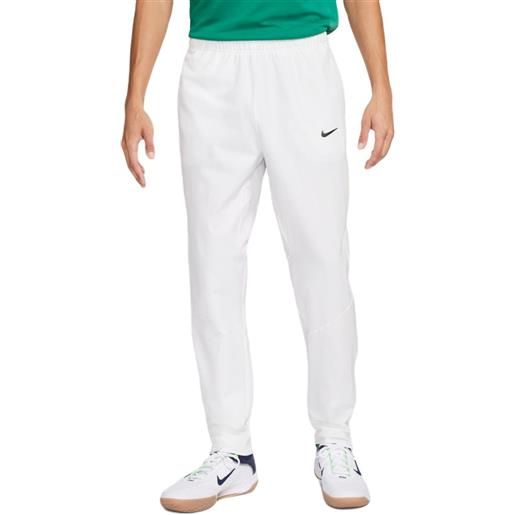 Nike pantaloni da tennis da uomo Nike court advantage dri-fit tennis pants - white/black