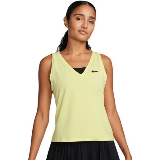 Nike top da tennis da donna Nike court dri-fit victory tank - luminous green/black