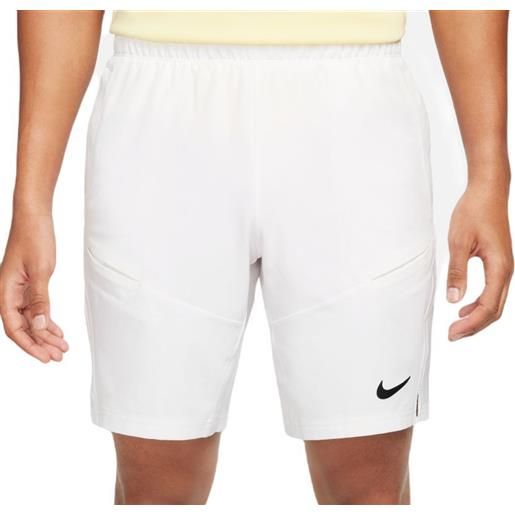 Nike pantaloncini da tennis da uomo Nike court dri-fit advantage 9" tennis short - white/white/black