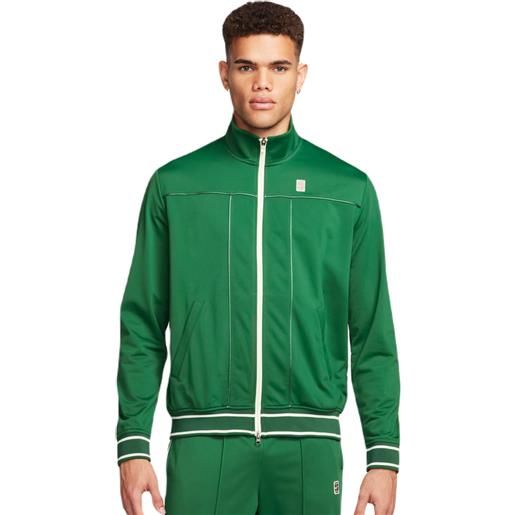 Nike felpa da tennis da uomo Nike court heritage suit jacket - gorge green/coconut milk