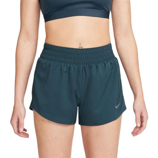 Nike pantaloncini da tennis da donna Nike dri-fit one 3in short - deep jungle/reflective silver