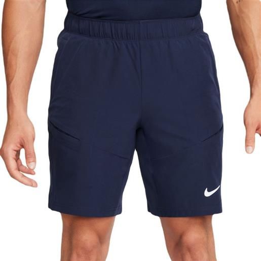 Nike pantaloncini da tennis da uomo Nike court dri-fit advantage 9" tennis short - obsidian/obsidian/white