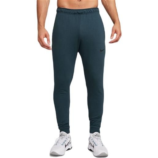 Nike pantaloni da tennis da uomo Nike dri-fit pant taper - deep jungle/black