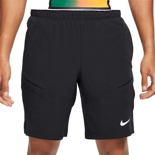 Nike pantaloncini da tennis da uomo Nike court dri-fit advantage 9" tennis short - black/black/white