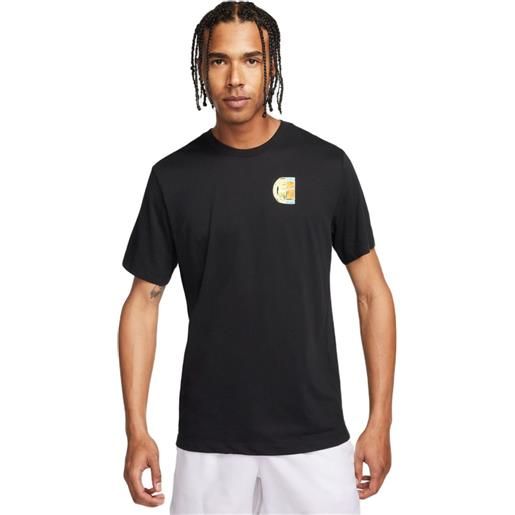 Nike t-shirt da uomo Nike court dri-fit t-shirt open - black