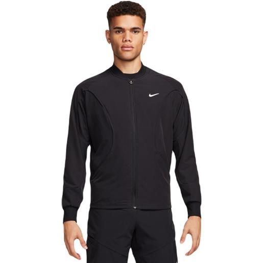 Nike felpa da tennis da uomo Nike court dri-fit advantage jacket - black/white