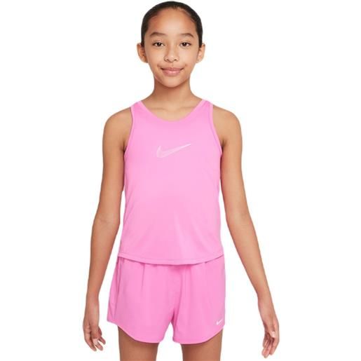 Nike maglietta per ragazze Nike kids dri-fit one training tank - playful pink/white