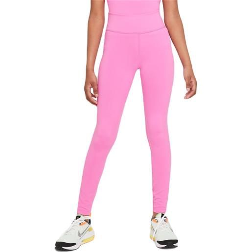 Nike pantaloni per ragazze Nike girls dri-fit one legging - playful pink/white