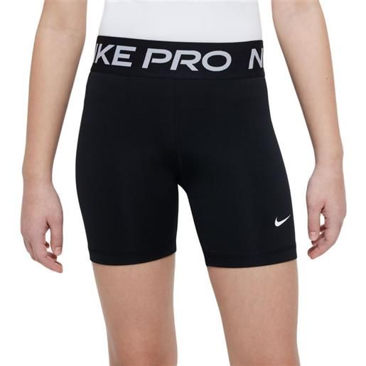 Nike pantaloncini per ragazze Nike kids pro dri-fit 5" shorts - black/white