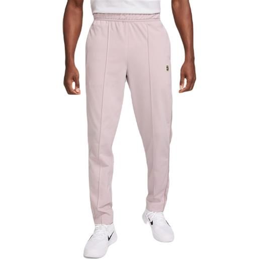 Nike pantaloni da tennis da uomo Nike court heritage suit pant - platinum violet/smokey mauve