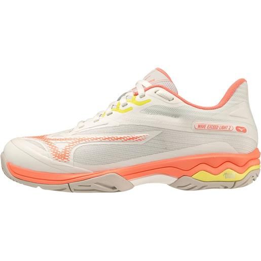 Mizuno scarpe da tennis da donna Mizuno wave exceed light 2ac - snow white/fusion coral/spring
