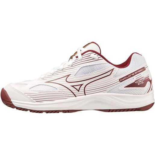Mizuno scarpe da donna per badminton/squash Mizuno cyclone speed 4 - white/cabermet/mp gold
