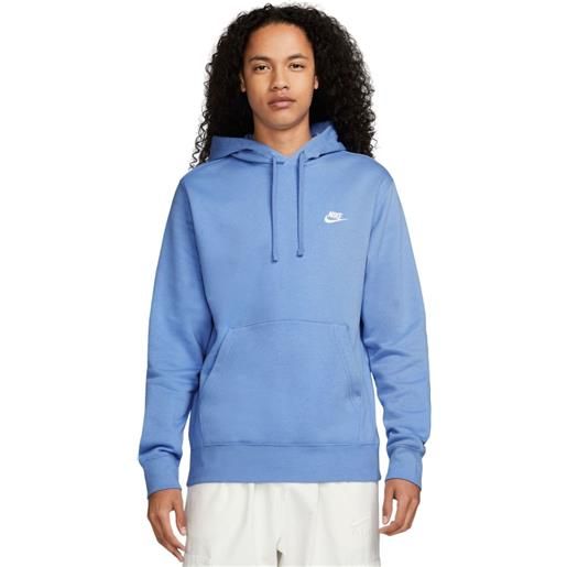 Nike felpa da tennis da uomo Nike sportswear club fleece pullover hoodie - polar/polar/white