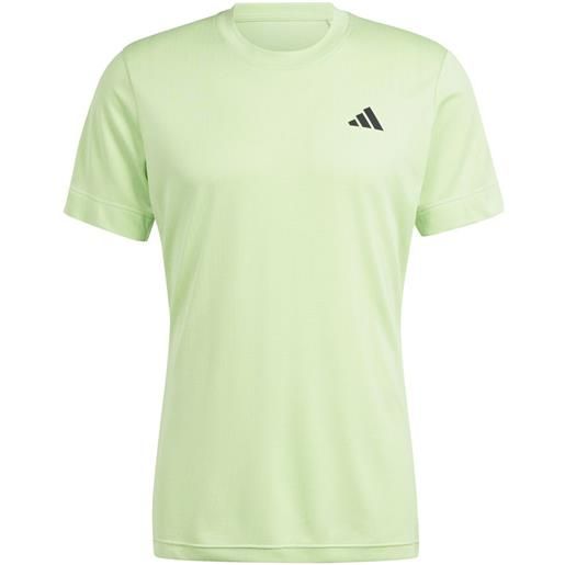 Adidas t-shirt da uomo Adidas tennis freelift t-shirt - semi green spark/green spark