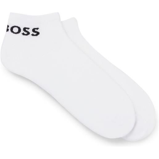 BOSS calzini da tennis BOSS ankle-length socks in stretch fabric - white