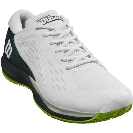 Wilson scarpe da tennis da uomo Wilson rush pro ace clay - white/ponderosa/jas green