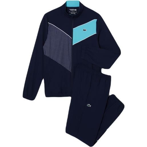 Lacoste tuta da tennis da uomo Lacoste stretch fabric tennis sweatsuit - navy blue/blue/white