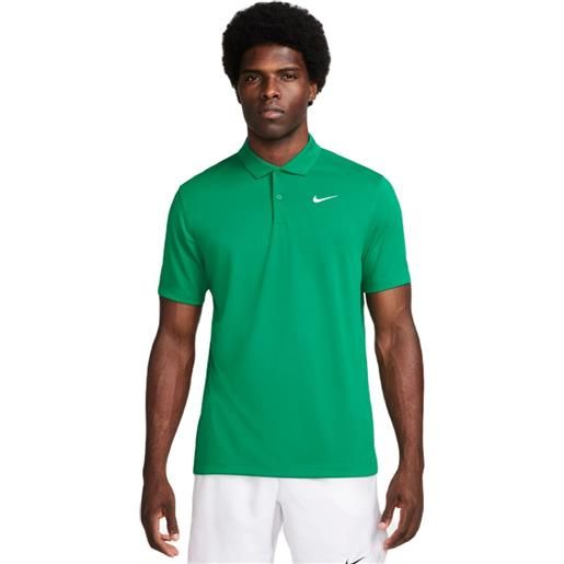 Nike polo da tennis da uomo Nike court dri-fit solid polo - malachite/white