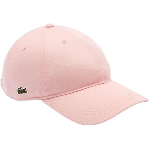 Lacoste berretto da tennis Lacoste organic cotton twill cap - pink