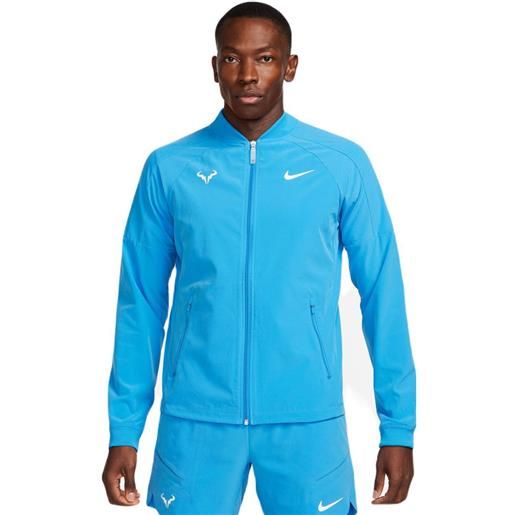 Nike felpa da tennis da uomo Nike court dri-fit rafa jacket - light photo blue/white