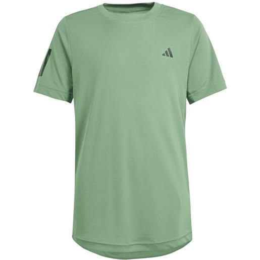 Adidas maglietta per ragazzi Adidas b club 3 stripes tennis shirt - preloved gree