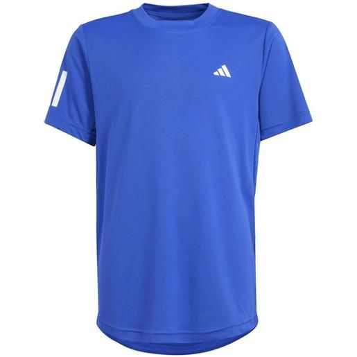 Adidas maglietta per ragazzi Adidas b club 3 stripes tennis shirt - semi lucid blue