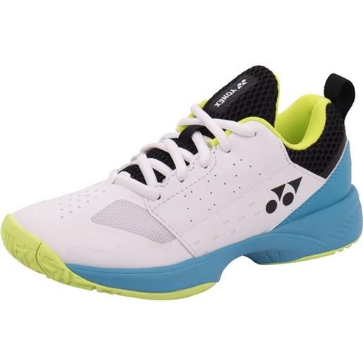 Yonex scarpe da tennis bambini Yonex power cushion lumio jr - white/turquoise