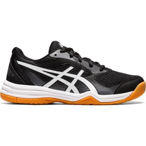 Asics scarpe bambini per badminton/squash Asics upcourt 5 gs - black/white