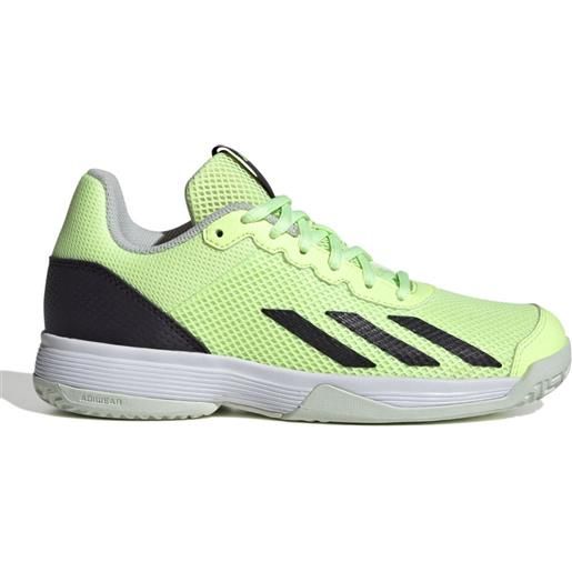 Adidas scarpe da tennis bambini Adidas courtflash - green spark/aurora black/lucid lemon