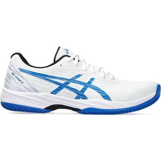 Asics scarpe da tennis da uomo Asics gel-game 9 clay/oc - white/tuna blue