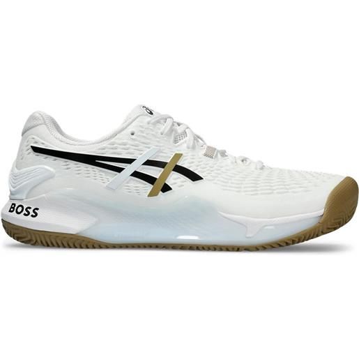 Asics scarpe da tennis da uomo Asics gel-resolution 9 clay boss - white/black