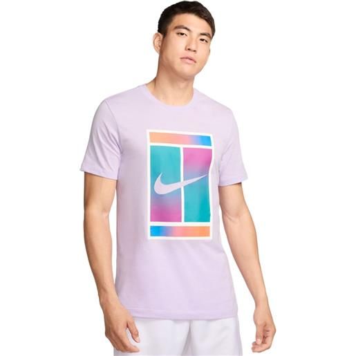 Nike t-shirt da uomo Nike court dri-fit tennis t-shirt - violet mist