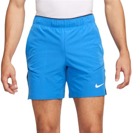 Nike pantaloncini da tennis da uomo Nike court dri-fit advantage 7" tennis short - light photo blue/black/white