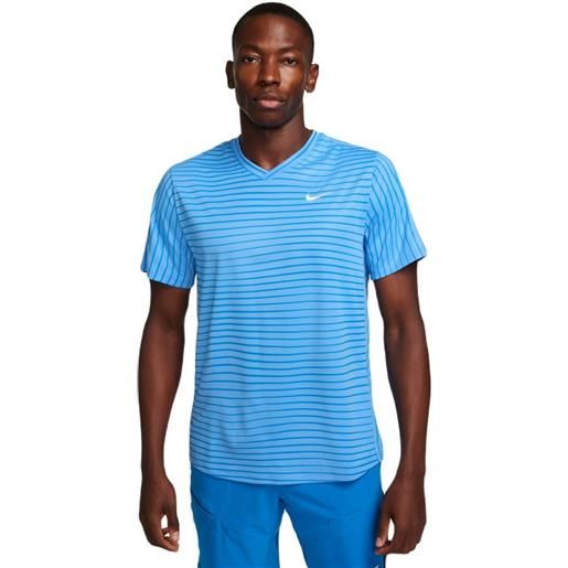 Nike t-shirt da uomo Nike court dri-fit victory novelty top - university blue/white