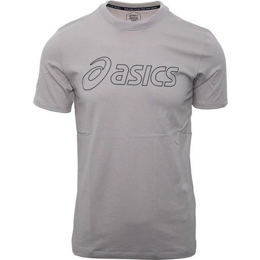 Asics t-shirt da uomo Asics logo short sleeve t-shirt - moonrock/graphite grey