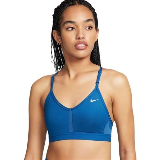 Nike reggiseno Nike indy bra v-neck - court blue/court blue/court blue/white