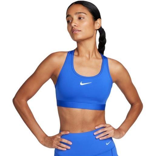 Nike reggiseno Nike swoosh medium support non-padded sports bra - hyper royal/white