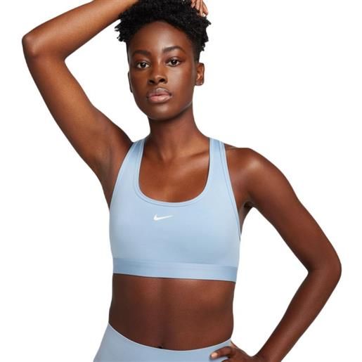 Nike reggiseno Nike swoosh light support non-padded sports bra - light armory blue/white